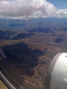 View from the window on the flight Barlicho, Argentia to 