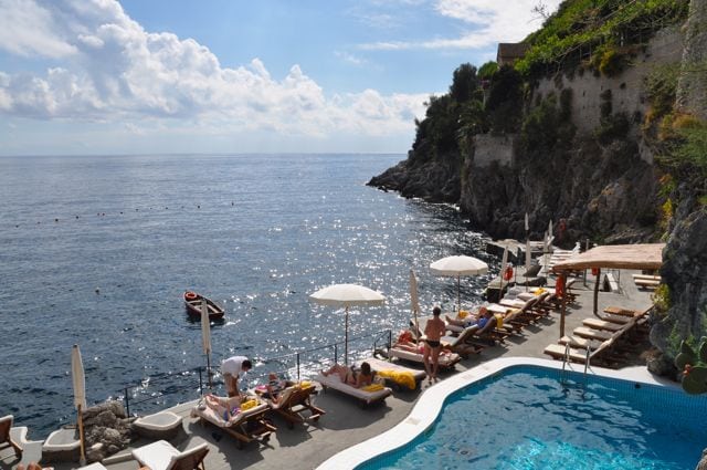 Pool at the Santa Catarina Hotel, Amalfi