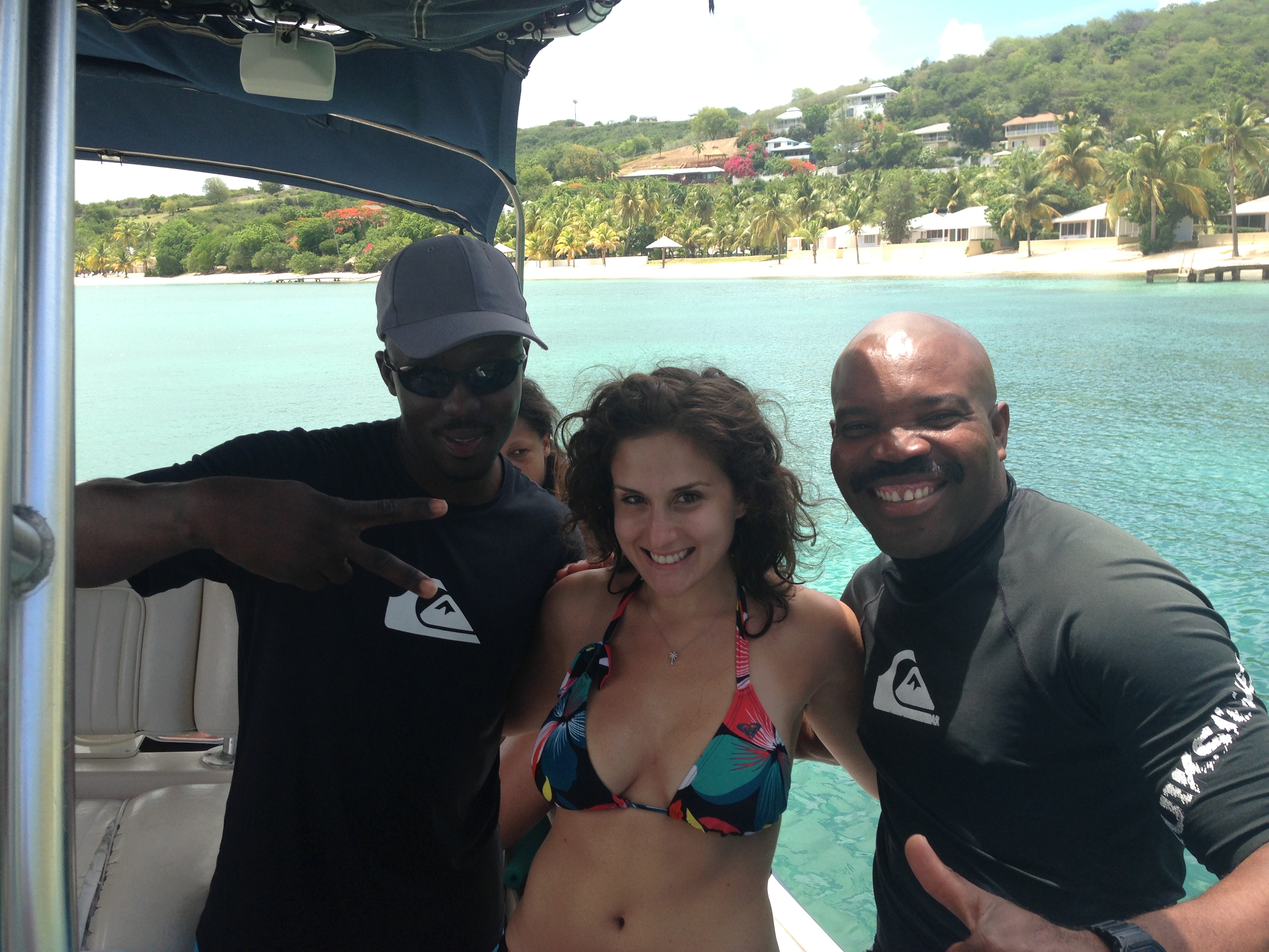 Cliff and Prince, our captains and snorkeling guides