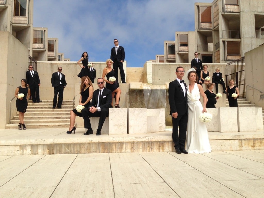 Abbey & Steve Hoard, local architects and contributors to OTPYM took their wedding photos at the Saulk Institute. 