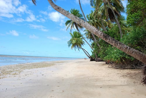 Deserted beaches of Boipeba Island, Bahia, Brazil.