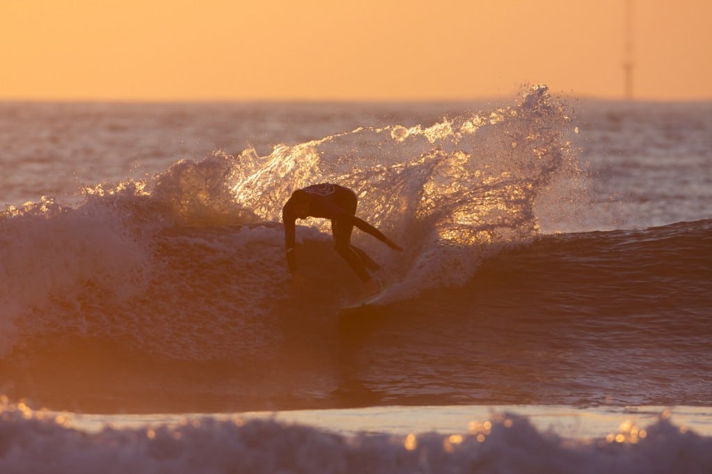 Surfing the waves in Bridgend © Crown copyright (2013) Visit Wales