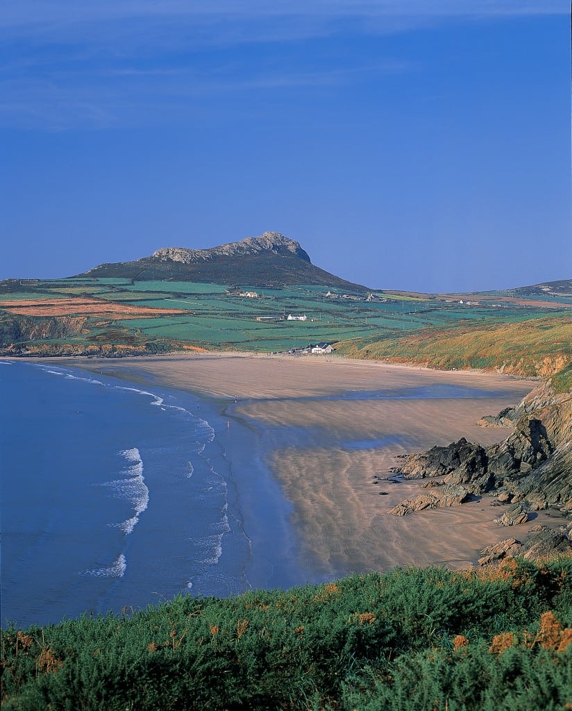 The beautiful Whitesands beach in Pembrokeshire