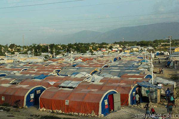 The aftermath of the earthquake-Tent City