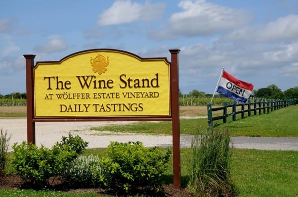 The Wine Stand. Photo Credit: Wolffer Vineyards.