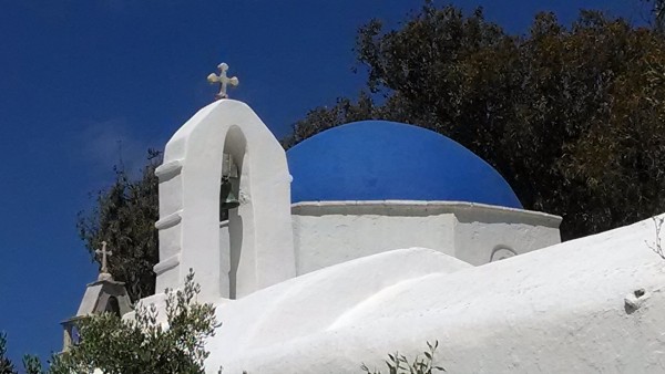 A Greek church on Mykonos.