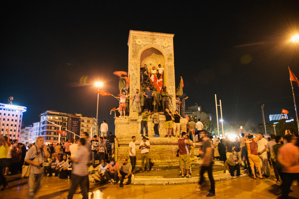 Istanbul coup Turkey Taksim Square