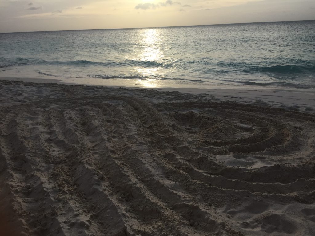 Love Festival Aruba sunset sand heart