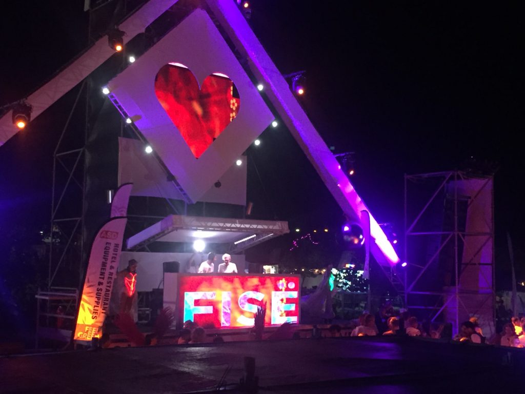 Love Festival Aruba stage beach Fise DJ