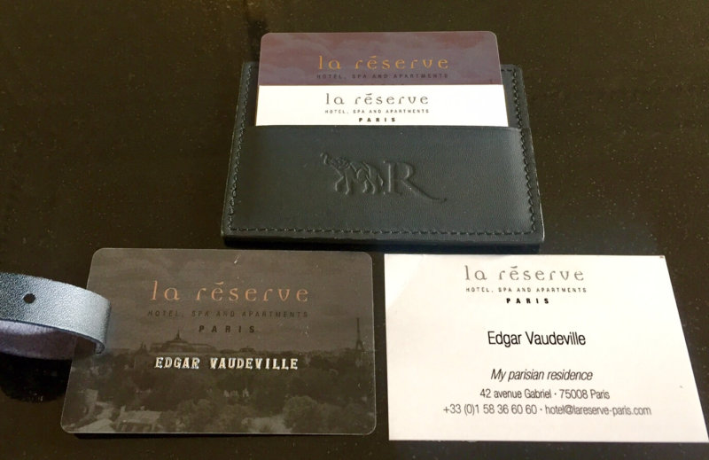 Personalized La Reserve welcome Edgar Vaudeville